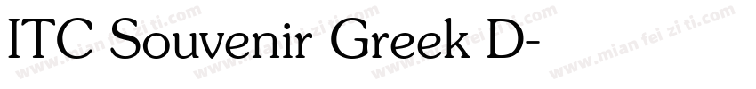 ITC Souvenir Greek D字体转换